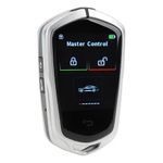 Auto si Moto - Electronice auto - Accesorii electronice auto - Cheie Auto Smart cu Display 858 Argintiu,, Activare Keyless Entry, 4 butoane, LCD cu touchscreen - Infinity.ro
