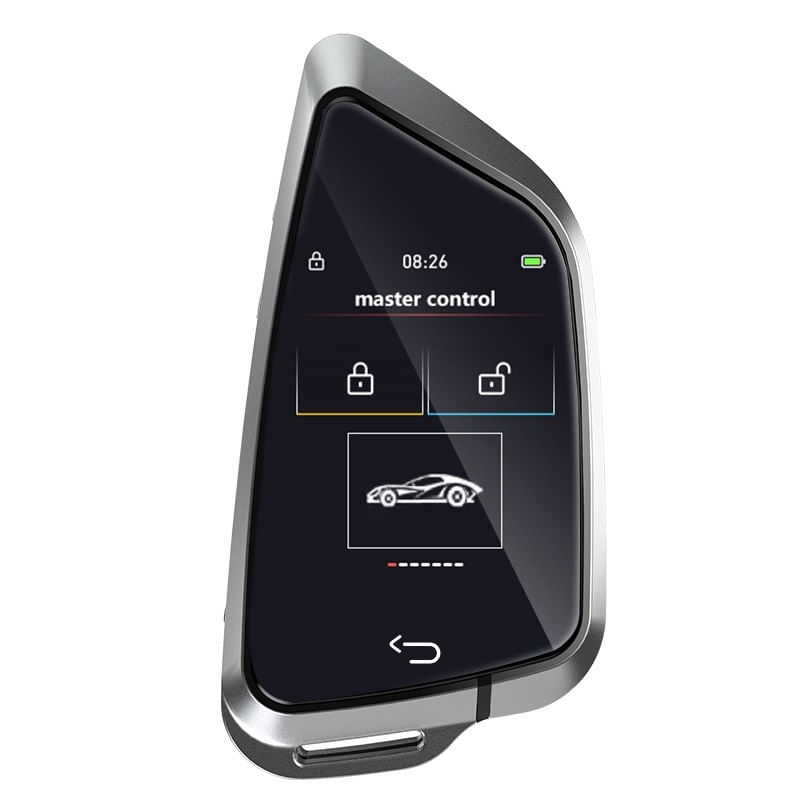 Auto si Moto - Electronice auto - Accesorii electronice auto - Cheie Auto Smart cu Display SK02, Activare Keyless Entry, 4 butoane, LCD cu touchscreen - Infinity.ro