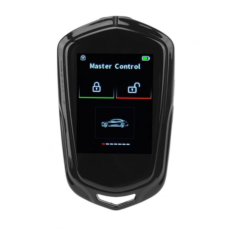 Auto si Moto - Electronice auto - Accesorii electronice auto - Cheie Auto Smart cu Display 858 Negru, Activare Keyless Entry, 4 butoane, LCD cu touchscreen - Infinity.ro