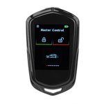 Auto si Moto - Electronice auto - Accesorii electronice auto - Cheie Auto Smart cu Display 858 Negru, Activare Keyless Entry, 4 butoane, LCD cu touchscreen - Infinity.ro