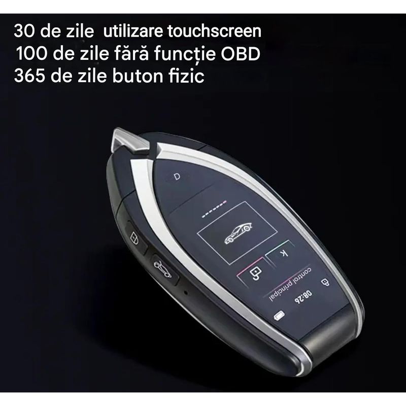 Auto si Moto - Electronice auto - Accesorii electronice auto - Cheie Auto Smart cu display CerCip 930 , Activare Keyless Entry, 4 butoane, LCD cu touchscreen - Infinity.ro