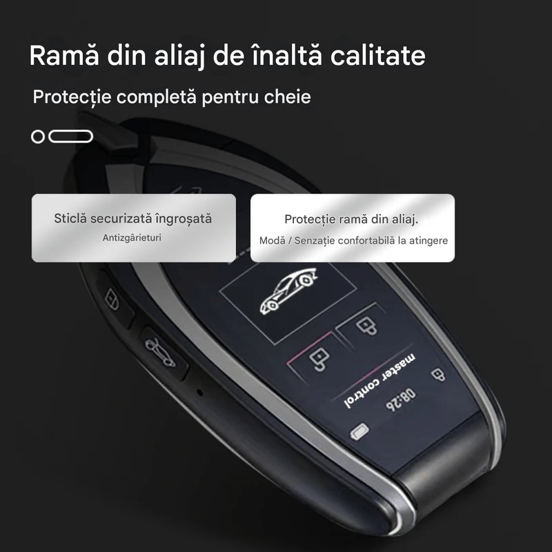 Auto si Moto - Electronice auto - Accesorii electronice auto - Cheie Auto Smart cu display CerCip 930 , Activare Keyless Entry, 4 butoane, LCD cu touchscreen - Infinity.ro