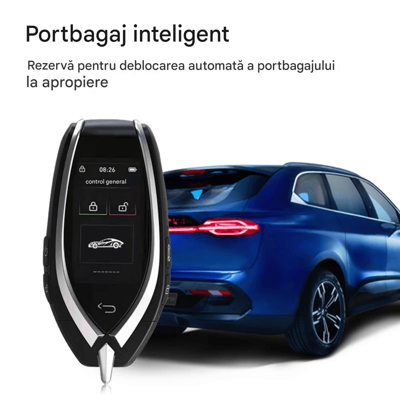 Auto si Moto - Electronice auto - Accesorii electronice auto - Cheie Auto Smart cu display CerCip 930 , Activare Keyless Entry, 4 butoane, LCD cu touchscreen - Infinity.ro