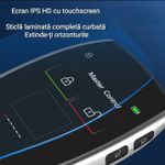 Auto si Moto - Electronice auto - Accesorii electronice auto - Cheie Auto Smart cu Display CerCip 799 Negru, Activare Keyless Entry, 4 butoane, LCD cu touchscreen - Infinity.ro
