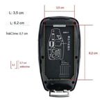 Auto si Moto - Electronice auto - Accesorii electronice auto - Cheie Auto Smart cu Display CerCip 799 Negru, Activare Keyless Entry, 4 butoane, LCD cu touchscreen - Infinity.ro