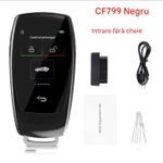 Auto si Moto - Electronice auto - Accesorii electronice auto - Cheie Auto Smart cu Display CerCip 799 Negru, Activare Keyless Entry, 4 butoane, LCD cu touchscreen - Infinity.ro