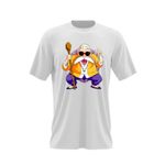 Fashion, accesorii si bijuterii - Barbati - Imbracaminte - Tricouri si bluze barbati - Tricou barbati Dragon Ball Z Master Roshi Sensei Profesor Socru, alb, marime 2XL - Infinity.ro
