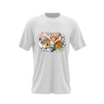 Fashion, accesorii si bijuterii - Barbati - Imbracaminte - Tricouri si bluze barbati - Tricou barbati One Piece Nami Comoara Pirati Cat Anime, alb, marime 2XL - Infinity.ro