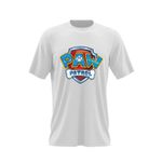 Fashion, accesorii si bijuterii - Barbati - Imbracaminte - Tricouri si bluze barbati - Tricou barbati Paw Patrol Sigla Game Play Minecraft, alb, marime 2XL - Infinity.ro