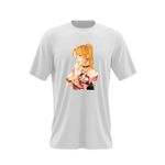 Fashion, accesorii si bijuterii - Barbati - Imbracaminte - Tricouri si bluze barbati - Tricou barbati Misa Amane Death Note Love You Heart, alb, marime 2XL - Infinity.ro