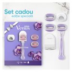 Ingrijire personala si Cosmetice - Aparate & accesorii ingrijire personala - Aparate de ras si tuns - Aparate de ras clasice - Aparat de ras Venus ComfortGlide Breeze: Maner + 3 rezerve, Capac de protectie, Suport pentru dus - Infinity.ro