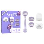 Ingrijire personala si Cosmetice - Aparate & accesorii ingrijire personala - Aparate de ras si tuns - Aparate de ras clasice - Aparat de ras Venus ComfortGlide Breeze: Maner + 3 rezerve, Capac de protectie, Suport pentru dus - Infinity.ro