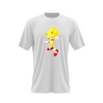 Fashion, accesorii si bijuterii - Barbati - Imbracaminte - Tricouri si bluze barbati - Tricou barbati Super Sonic the Hedgehog Desene Animate Cartoon, alb, marime 2XL - Infinity.ro