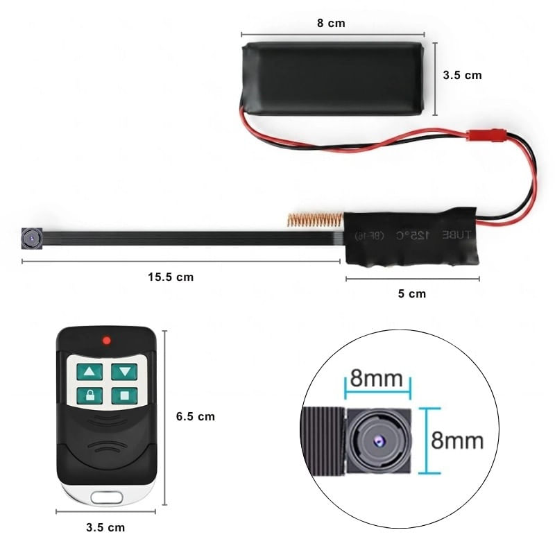 Laptop, Telefoane si Tablete - Wearables si gadgeturi - Gadgeturi - Dispozitive spionaj - Modul Camera Spion cu Telecomanda iUni IP95, Full HD, Slot card microSD, Baterie 3000mAh - Infinity.ro