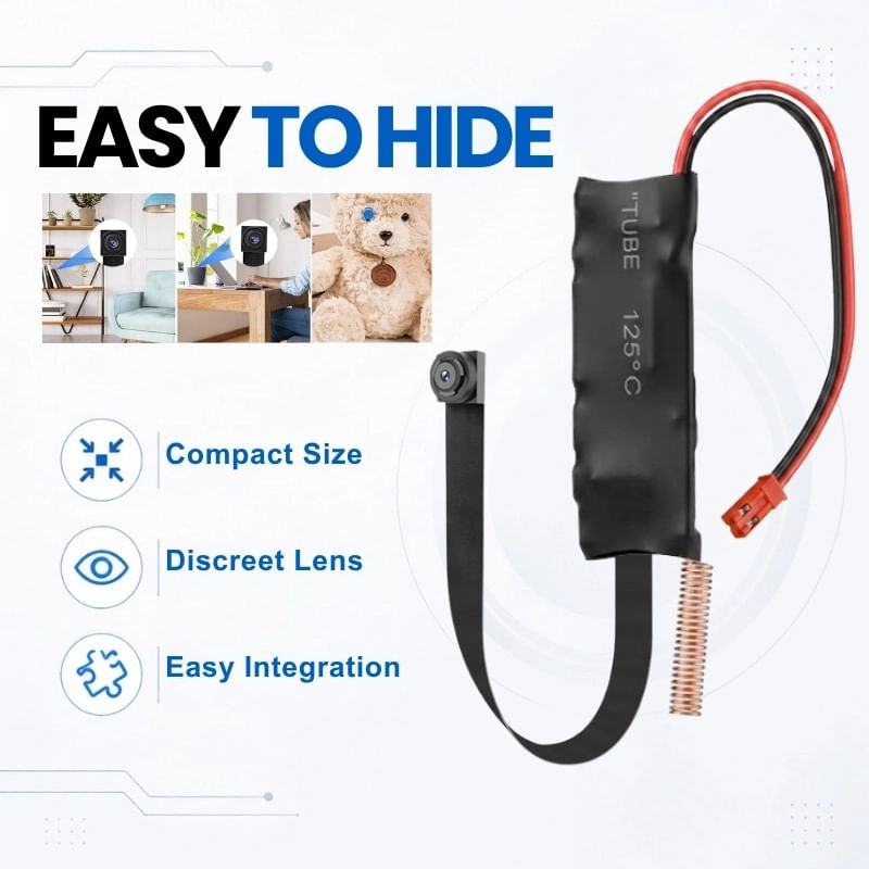 Laptop, Telefoane si Tablete - Wearables si gadgeturi - Gadgeturi - Dispozitive spionaj - Modul Camera Spion cu Telecomanda iUni IP95, Full HD, Slot card microSD, Baterie 3000mAh - Infinity.ro