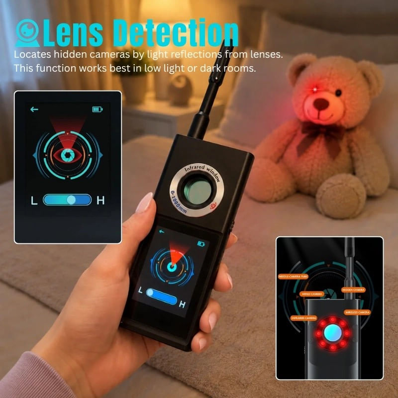 Laptop, Telefoane si Tablete - Wearables si gadgeturi - Gadgeturi - Dispozitive spionaj - Detector camere ascunse, microfoane si trackere GPS iUni F888, Ecran tactil OLED, Smart AI, Alarma, 50-8000 MHz - Infinity.ro
