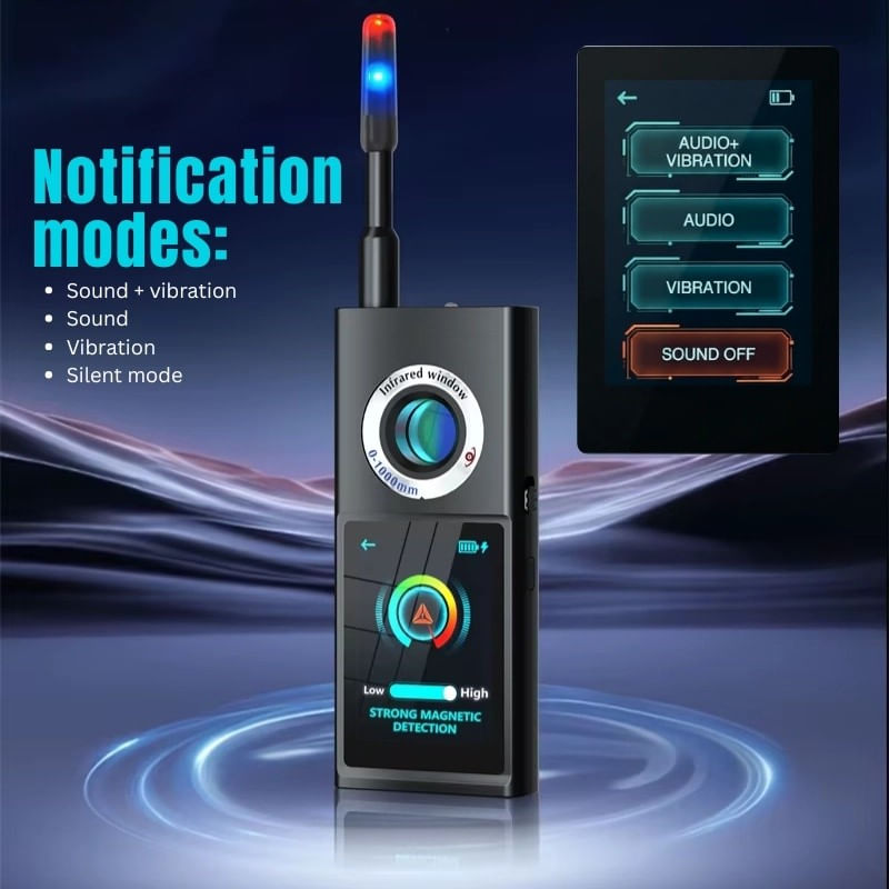 Laptop, Telefoane si Tablete - Wearables si gadgeturi - Gadgeturi - Dispozitive spionaj - Detector camere ascunse, microfoane si trackere GPS iUni F888, Ecran tactil OLED, Smart AI, Alarma, 50-8000 MHz - Infinity.ro