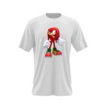 Fashion, accesorii si bijuterii - Barbati - Imbracaminte - Tricouri si bluze barbati - Tricou barbati Sonic Red Knuckles the Echidna Alergator, alb, marime 2XL - Infinity.ro