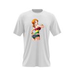 Fashion, accesorii si bijuterii - Barbati - Imbracaminte - Tricouri si bluze barbati - Tricou barbati One Piece Nami Cat CSGO Anime, alb, marime 2XL - Infinity.ro