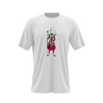 Fashion, accesorii si bijuterii - Barbati - Imbracaminte - Tricouri si bluze barbati - Tricou barbati Dragon Ball Z Saturn Beerus Space Anime, alb, marime 2XL - Infinity.ro