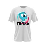 Fashion, accesorii si bijuterii - Barbati - Imbracaminte - Tricouri si bluze barbati - Tricou barbati Gumball Bebelus Tiktok Bebe Tik Tok Creator, alb, marime 2XL - Infinity.ro