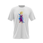 Fashion, accesorii si bijuterii - Barbati - Imbracaminte - Tricouri si bluze barbati - Tricou barbati Dragon Ball Z Gohan Youtuber Gamer, alb, marime 2XL - Infinity.ro