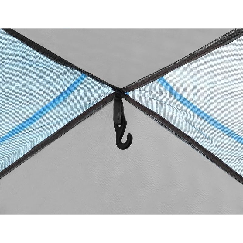 Sport si Outdoor - Camping - Corturi camping - Cort camping 3 persoane, automat cu sistem pop-up, 2 intrari, 2000 mm, 210x180x140 cm, albastru - Infinity.ro