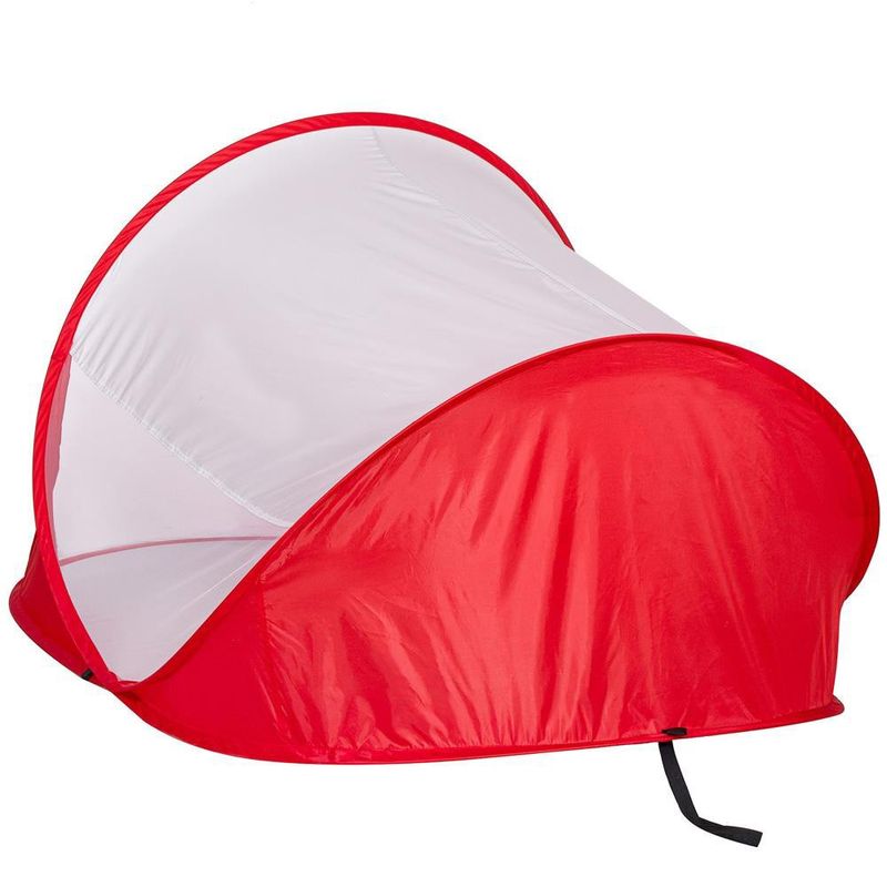 Sport si Outdoor - Camping - Corturi camping - Cort plaja si picnic semi-deschis Sersimo, protectie UV, 200x120x95cm, rosu - Infinity.ro