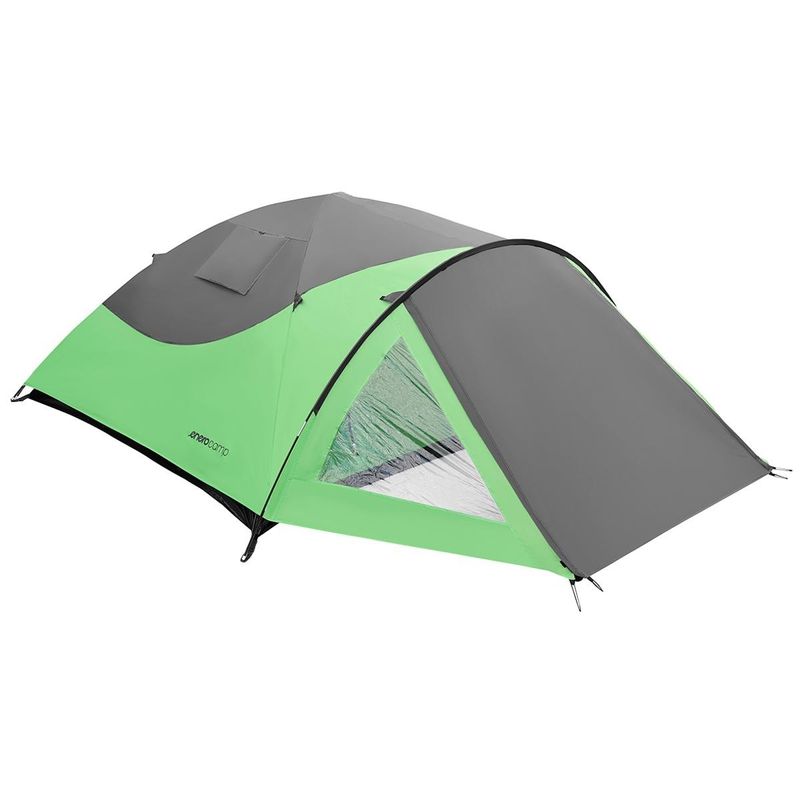 Sport si Outdoor - Camping - Corturi camping - Cort camping 4 persoane cu antreu, protectie UV, impermeabil 3000 mm, 330x250x105 cm, gri - Infinity.ro
