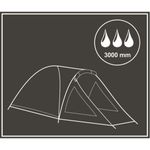 Sport si Outdoor - Camping - Corturi camping - Cort camping 4 persoane cu antreu, protectie UV, impermeabil 3000 mm, 330x250x105 cm, gri - Infinity.ro
