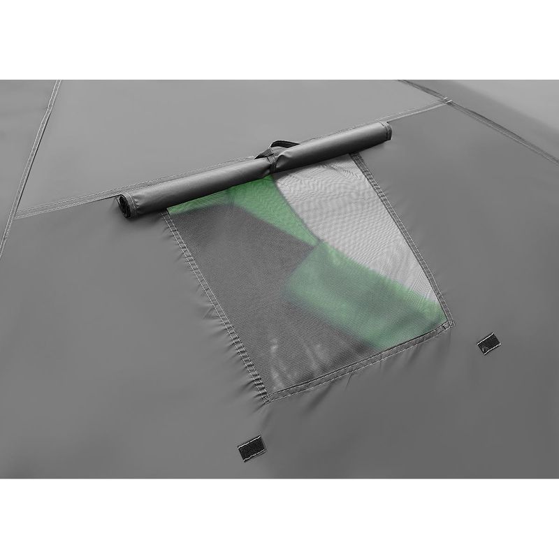 Sport si Outdoor - Camping - Corturi camping - Cort camping 4 persoane cu antreu, protectie UV, impermeabil 3000 mm, 330x250x105 cm, gri - Infinity.ro
