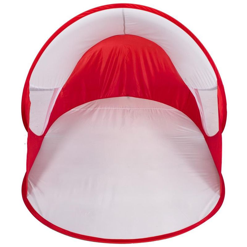 Sport si Outdoor - Camping - Corturi camping - Cort plaja si picnic semi-deschis Sersimo, protectie UV, 200x120x95cm, rosu - Infinity.ro