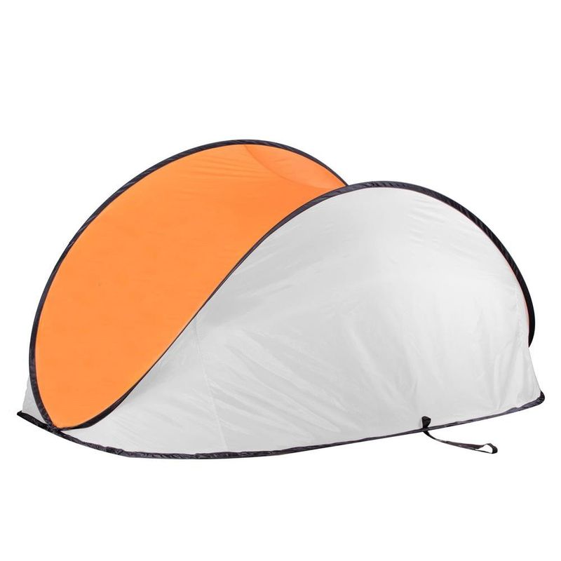Sport si Outdoor - Camping - Corturi camping - Cort plaja si picnic semi-deschis Sersimo, protectie UV, 200x120x110cm, portocaliu gri - Infinity.ro