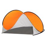 Sport si Outdoor - Camping - Corturi camping - Cort plaja si picnic semi-deschis Sersimo, protectie UV, 200x120x110cm, portocaliu gri - Infinity.ro