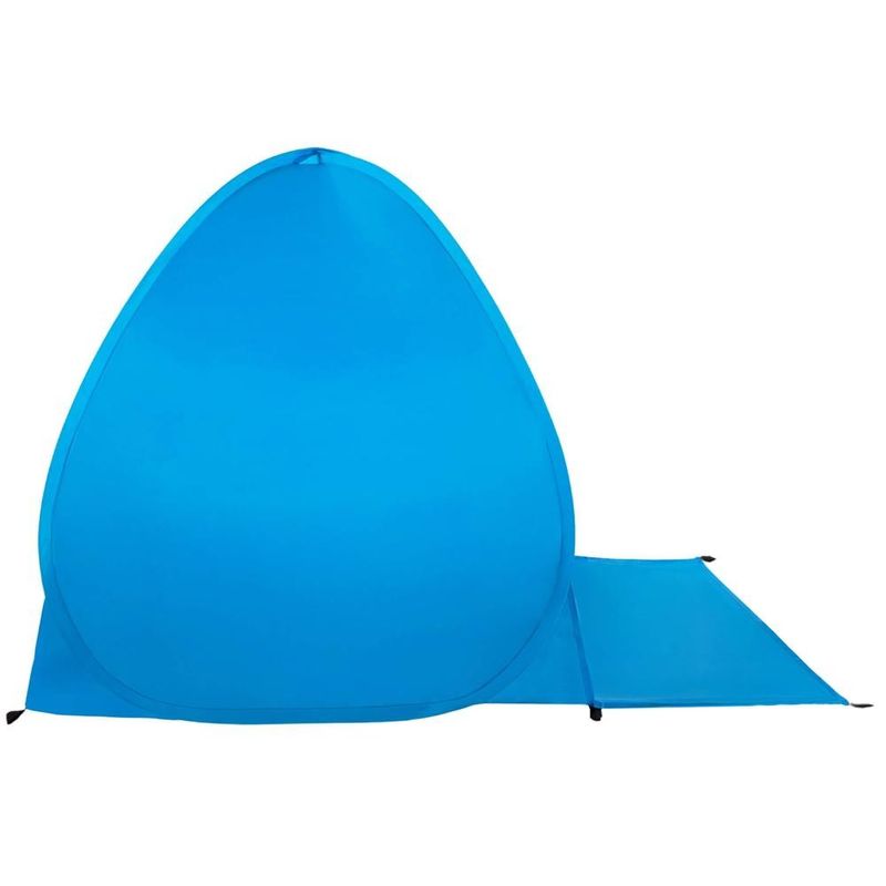 Sport si Outdoor - Camping - Corturi camping - Cort plaja autoexpansibil pop-up plasa ventilatie protectie uv, 160x140x115 cm, compact, albastru - Infinity.ro