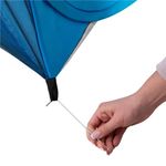 Sport si Outdoor - Camping - Corturi camping - Cort plaja autoexpansibil pop-up plasa ventilatie protectie uv, 160x140x115 cm, compact, albastru - Infinity.ro
