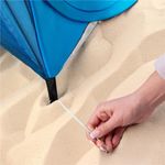 Sport si Outdoor - Camping - Corturi camping - Cort plaja autoexpansibil pop-up plasa ventilatie protectie uv, 160x140x115 cm, compact, albastru - Infinity.ro
