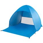 Sport si Outdoor - Camping - Corturi camping - Cort plaja autoexpansibil pop-up plasa ventilatie protectie uv, 160x140x115 cm, compact, albastru - Infinity.ro
