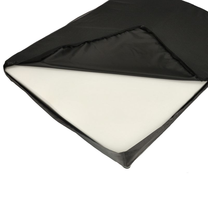 Petshop - Accesorii petshop - Culcusuri si custi - Culcusuri si saltele - Pat ortopedic pentru caini, dreptunghiular, husa detasabila, 90x70x10 cm, gri inchis - Infinity.ro