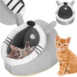 Petshop - Accesorii petshop - Culcusuri si custi - Culcusuri si saltele - Culcus animale companie poliester perna moale detasabila, 50x36x41 cm, confortabil, gri - Infinity.ro