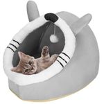 Petshop - Accesorii petshop - Culcusuri si custi - Culcusuri si saltele - Culcus animale companie poliester perna moale detasabila, 50x36x41 cm, confortabil, gri - Infinity.ro