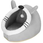 Petshop - Accesorii petshop - Culcusuri si custi - Culcusuri si saltele - Culcus animale companie poliester perna moale detasabila, 50x36x41 cm, confortabil, gri - Infinity.ro