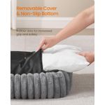 Petshop - Accesorii petshop - Culcusuri si custi - Culcusuri si saltele - Pat pentru caini din plus, ortopedic, cu margini inaltate, detasabil si lavabil, 91x68x18 cm, gri - Infinity.ro
