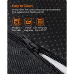 Petshop - Accesorii petshop - Culcusuri si custi - Culcusuri si saltele - Pat pentru caini XL, husa detasabila si lavabila, margini inaltate, baza antiderapanta, 110x75x27 cm, gri inchis - Infinity.ro