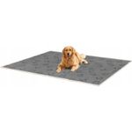 Petshop - Accesorii petshop - Culcusuri si custi - Culcusuri si saltele - Patura impermeabila XXL pentru caini, fleece si flanel, fata dubla, 203x152 cm, gri - Infinity.ro