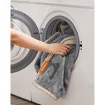 Petshop - Accesorii petshop - Culcusuri si custi - Culcusuri si saltele - Patura impermeabila caini XL, reversibila cu fleece Sherpa si flanel, lavabila, 152x127 cm, gri - Infinity.ro
