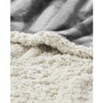 Petshop - Accesorii petshop - Culcusuri si custi - Culcusuri si saltele - Patura impermeabila XXL pentru caini, fleece si flanel, fata dubla, 203x152 cm, gri - Infinity.ro