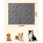 Petshop - Accesorii petshop - Culcusuri si custi - Culcusuri si saltele - Patura impermeabila caini XL, reversibila cu fleece Sherpa si flanel, lavabila, 152x127 cm, gri - Infinity.ro