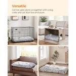 Petshop - Accesorii petshop - Culcusuri si custi - Culcusuri si saltele - Pat pufos pentru caini sau pisici, captuseala moale cu fir lung, lavabil la masina, XL, 110x73cm, gri deschis - Infinity.ro