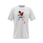 Fashion, accesorii si bijuterii - Barbati - Imbracaminte - Tricouri si bluze barbati - Tricou barbati One Piece Monkey D Luffy Karate, alb, marime 2XL - Infinity.ro